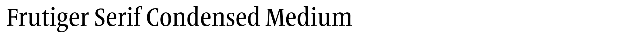 Frutiger Serif Condensed Medium image